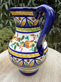 Schenkkan "Monsaraz" | Kleurrijk Bloemmotief | Handgemaakt Portugees Aardewerk | 1 Liter