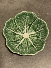 Kleine schaal groen Ø12x3.5cm koolbladeren collectie Bordallo Pinheiro (R-11355)