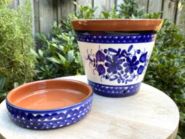 Bloempot met schotel (medium)