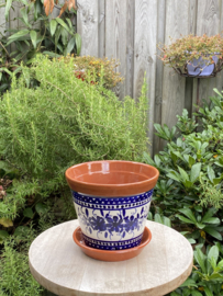 Bloempot met schotel (medium)