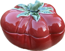 Terrinetje met deksel rood Ø16cm tomaten collectie Bordallo Pinheiro (R-18044)