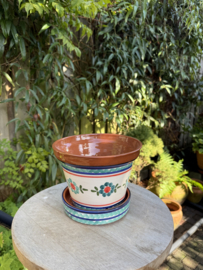 Bloempot met schotel (medium)
