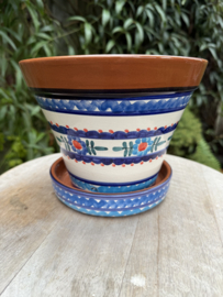 Bloempot met schotel (medium)