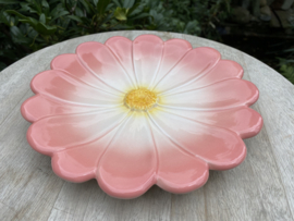 Reliëf bloem bord Ø21cm / Spaanse Margriet (R.25)