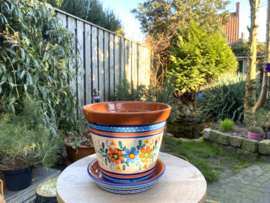 Bloempot met schotel (medium)