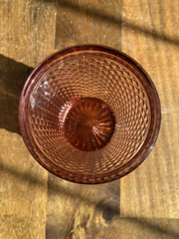 Waterglas roze (Diamond - bicos) / Vista Alegre