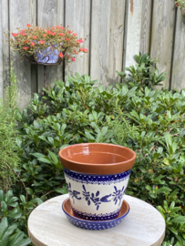 Bloempot met schotel (medium)