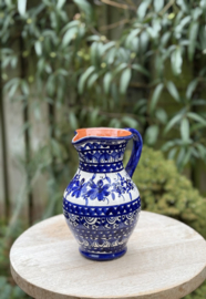 Schenkkan "Monsaraz" | Klassiek Blauw Bloemmotief | Handgemaakt Portugees Aardewerk | 1 Liter