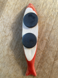 Koelkastmagneet sardine rood 11x2cm
