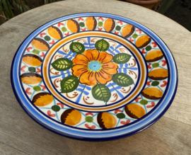Portugees Tapasbordje Kleurrijk | Handgemaakt Keramiek Ø 18 cm