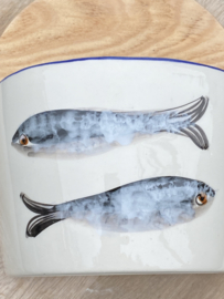 Zout pot met houten deksel / Sardines (R.99)