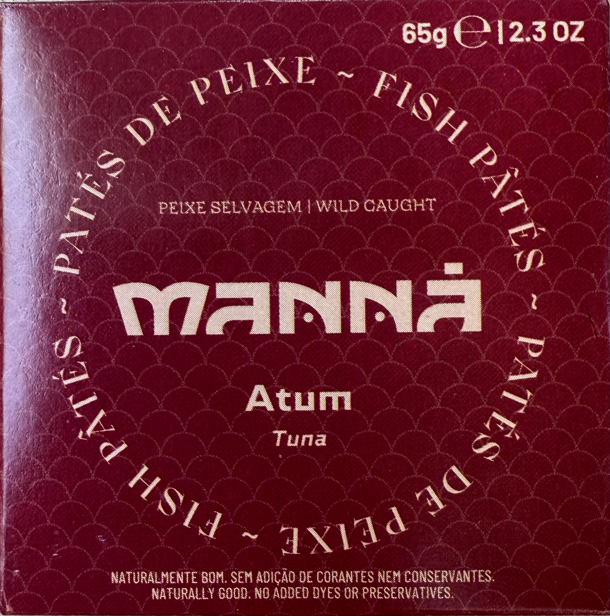 Tonijnpaté Manná  5 x 65 g.