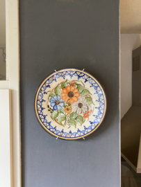 Bord met bloemen Ø24cm (jc-p4)