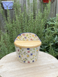 Zout pot met houten deksel / Coimbra (R.99)
