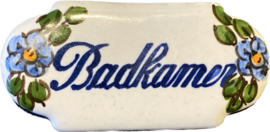 Keramisch deurbordje Badkamer (9x4,5cm)