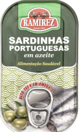 Portugese sardines in olijfolie Ramirez 120gr
