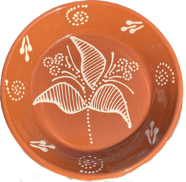 Diep rond bord Ø30x5cm / bruin aardewerk Barcelos collectie (R-VV2120)