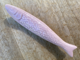 Koelkastmagneet sardine pastel roze 11x2cm
