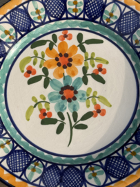 Portugees Tapasbordje Kleurrijk | Handgemaakt Keramiek Ø 18 cm