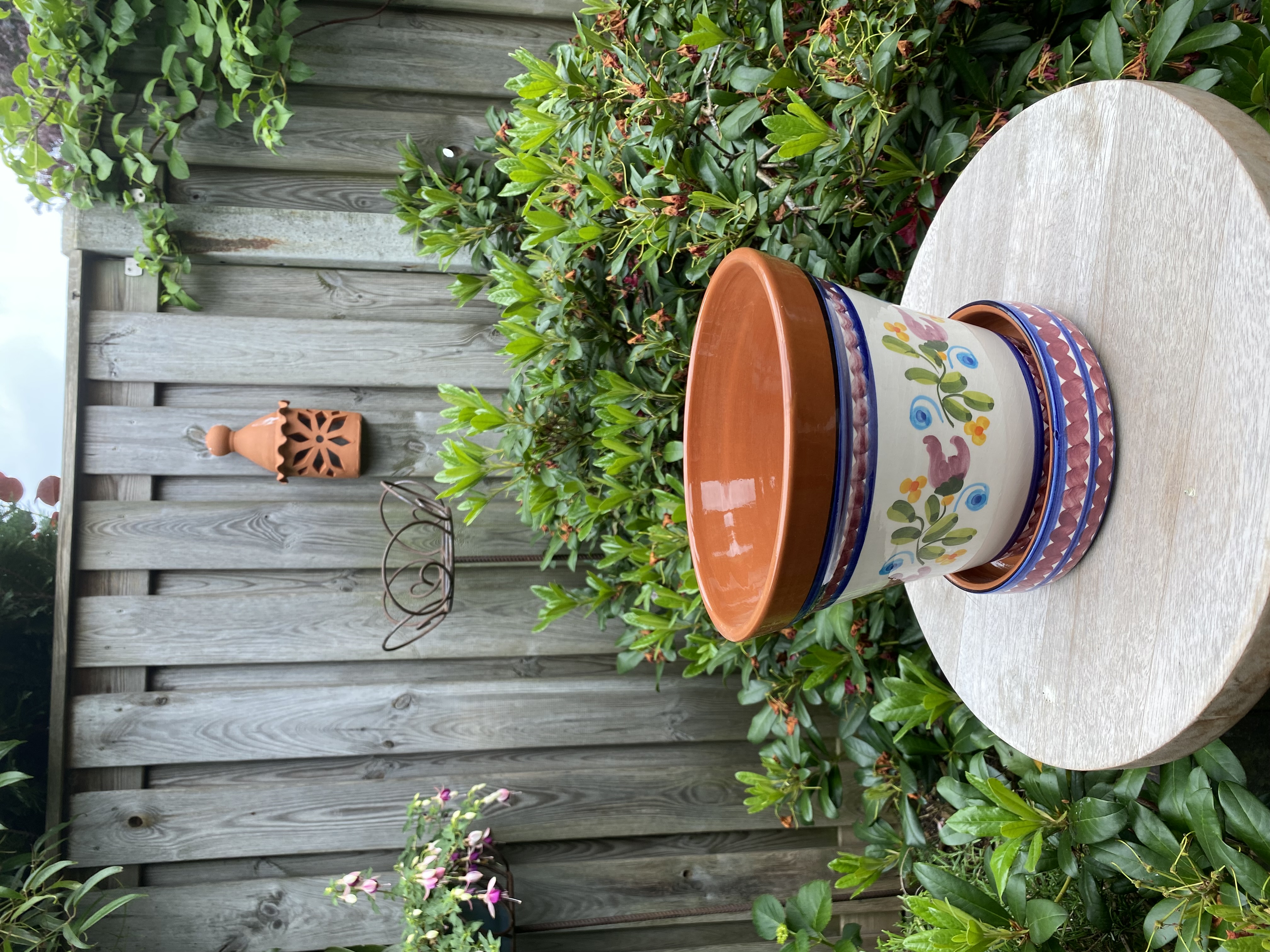 Bloempot met schotel (medium)