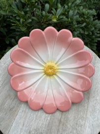 Reliëf bloem bord Ø21cm / Spaanse Margriet (R.25)