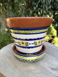 Bloempot met schotel (medium)