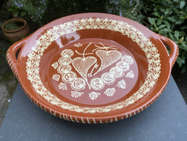 Ronde schaal met handgrepen Ø40x7cm