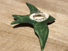 Keramische zwaluw met patroon 15,5x12cm
