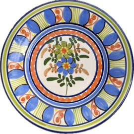 Portugees Tapasbordje Kleurrijk | Handgemaakt Keramiek Ø 18,5 cm