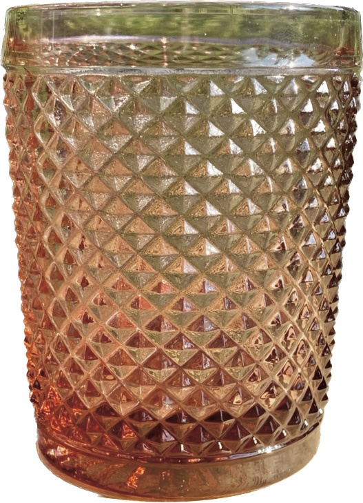 Waterglas roze (Diamond - bicos) / Vista Alegre