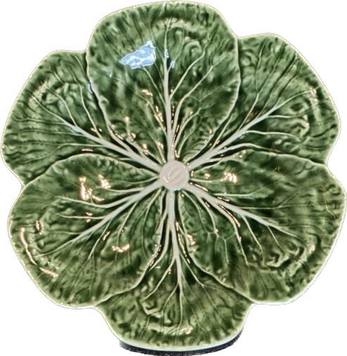 Bord groen Ø26cm koolbladeren collectie Bordallo Pinheiro (BP-11302)