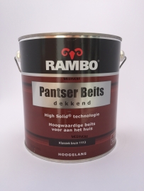 RAMBO Pantser Beits Transparant - KLASSIEK BRUIN 1113 - 2,5 Liter