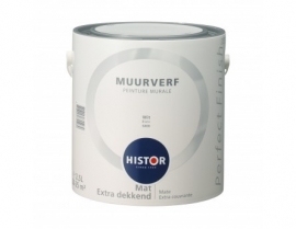 Histor Perfect Finish Muurverf - WIT 6400 - 2,5 Liter