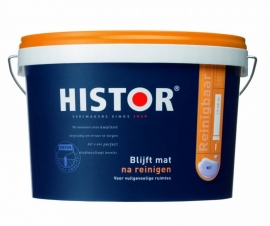 Histor Reinigbaar Muurverf Mat - WIT EN LICHTE KLEUREN - 10 Liter