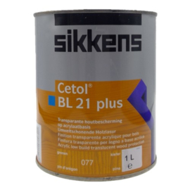 SIKKENS CETOL BL 21 PLUS TRANSPARANT GRENEN 077 - 1 Liter