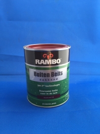 RAMBO Buitenbeits Dekkend - KLASSIEK ROOD - 750 ml