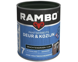 Rambo -  Pantserbeits Deur en Kozijn Dekkend Hoogglans Grachtengroen 1128 2,5 Liter