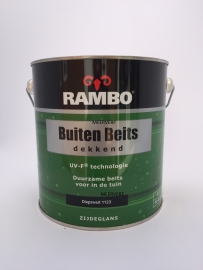 RAMBO Buitenbeits Dekkend - DIEPZWART 1123 - 2,5 Liter