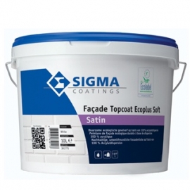 Sigma Façade Topcoat Ecoplus Soft Satin - WIT - 10 Liter