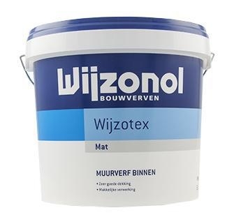 Wijzonol Wijzotex Mat - WIT 10 Liter | WIJZONOL MUURVERF | Meerverf