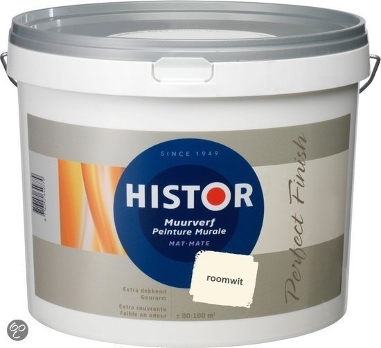 Histor muurverf mat - ROOMWIT - 10 Liter | HISTOR MUURVERF | Meerverf