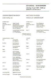 Het Residentie Orkest - Matthäus Passion o.l.v. Nikolaus Harnoncourt