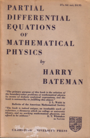 Harry Bateman - Partial Differential Equiations of Mathematical Physics
