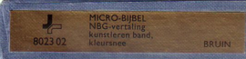 Micro-bijbel in kartonnen cassette