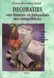 Decoraties voor binnens- en buitenshuis met stempelblocks