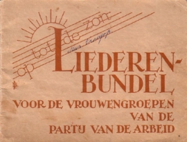 Liederenbundel voor de vrouwengroepen van de Partij van de Arbeid