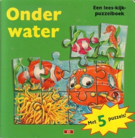 Onder water - Een lees-kijk-puzzelboek [kartonboek]