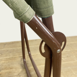 OPVOUWBARE BUISFRAME EN CANVAS LOUNGESTOELEN 70's