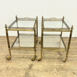 SET ITALIAN HOLLYWOOD REGENCY MESSING TROLLEYS 50's