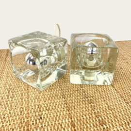 PEILL & PUTZLER ICE CUBE TAFELLAMPJES SET 1970's